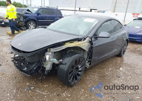 2021 Tesla Model 3 Performance Dual Motor All-Wheel Drive из США, поврежденный, VIN 5YJ3E1EC3MF028289